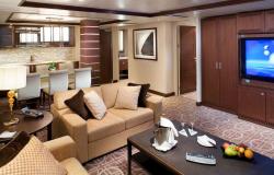 Celebrity Solstice - Celebrity Cruises - elegantní interiér v balkónových kajutách