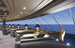 MSC Preziosa - MSC Cruises - komfortní sedačky a nádherný výhled z lodi na moře