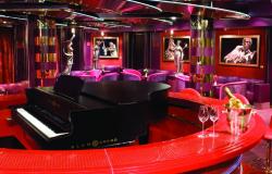 MS Noordam - Holland America Line - The Piano Bar na lodi a černé koncertní křídlo