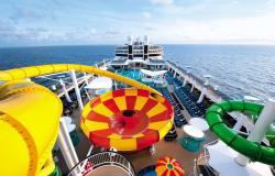 Norwegian Epic - Norwegian Cruise Lines - tobogány v aquaparku na horní palubě