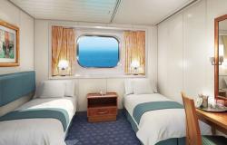 Norwegian Spirit - Norwegian Cruise Lines - vnější kajuta s oknem, umožnující výhled ven na moře